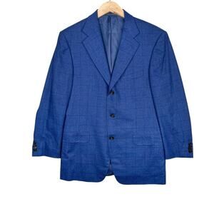 Ermenegildo Zegna x Neiman Marcus silk cashmere blend 3 button blazer size 50R